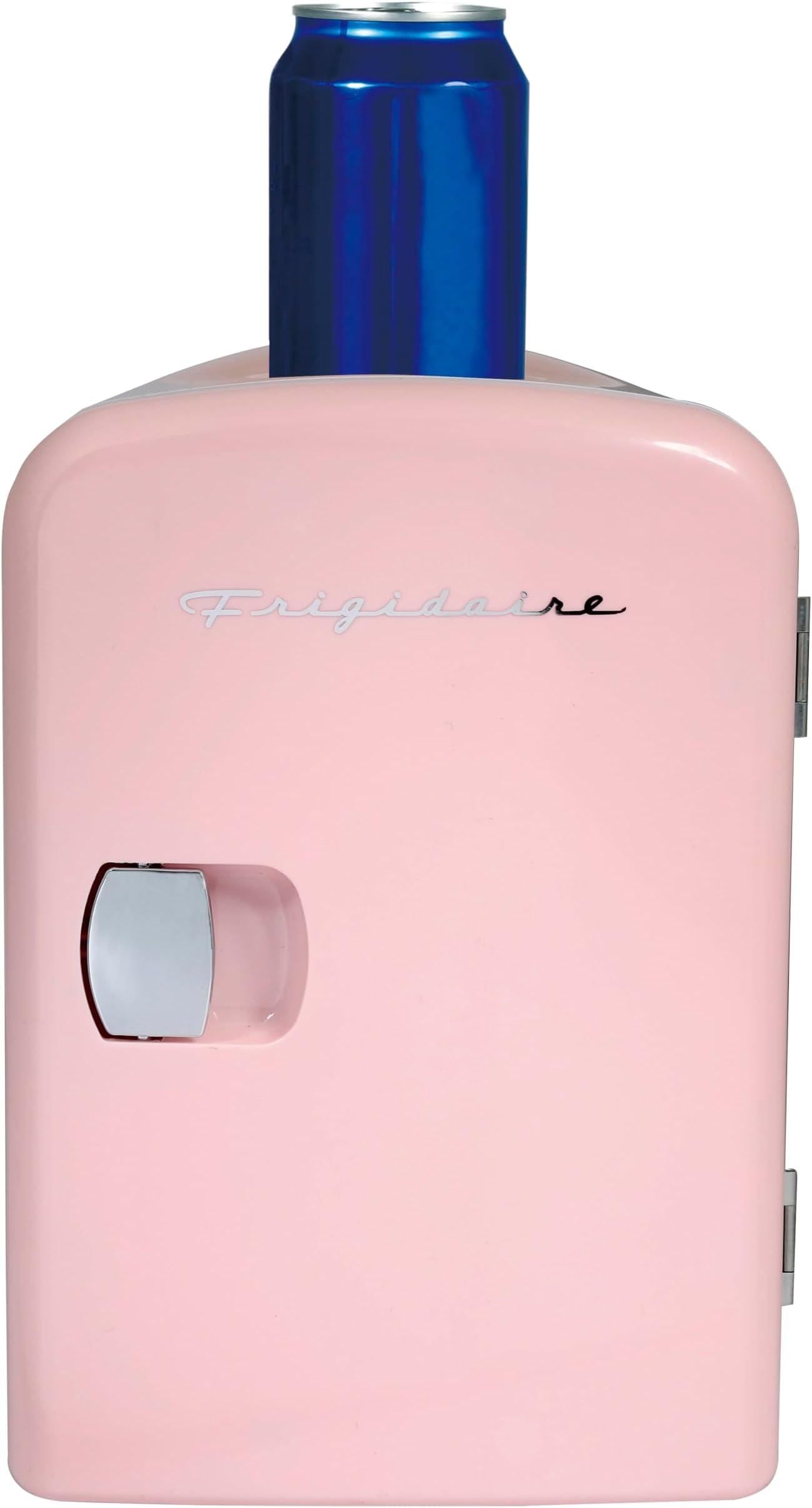 Frigidaire Retro Mini Compact Beverage Refrigerator, Great for keeping office lunch cool! (Pink, 6 Can)