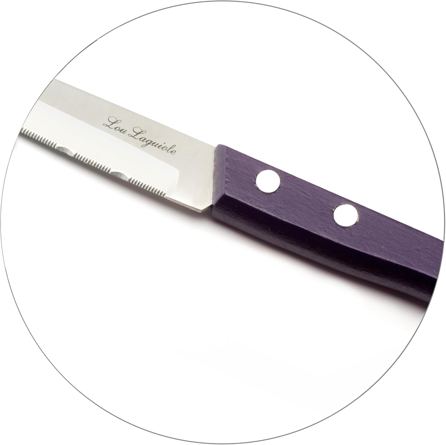 Lou Laguiole Essential Knife Set, Stainless Steel, Tinted Wood, 22 x 13 x 2 cm
