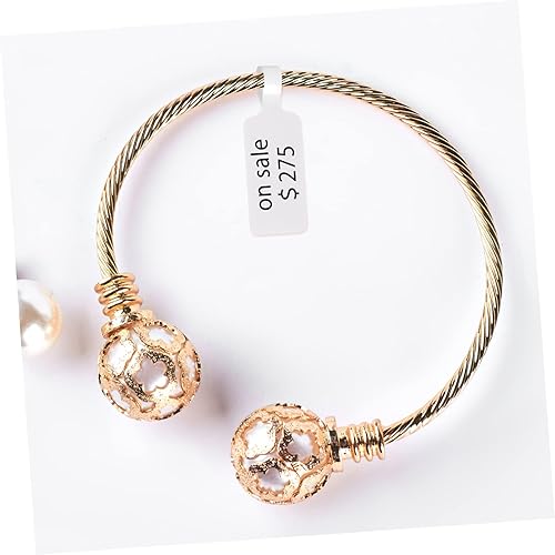 Miniatura 7 de BESTOYARD 4000 calcomanías de joyería de papel blanco, etiquetas de joyería, etiquetas de pulsera, etiquetas de exhibición de joyas, etiquetas de