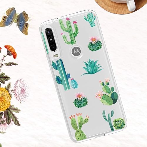Miniatura 6 de Funda de teléfono para Moto One Action CaseMoto P40 Power para niñas y mujeres, TPU suave y transparente a prueba de golpes, funda protectora