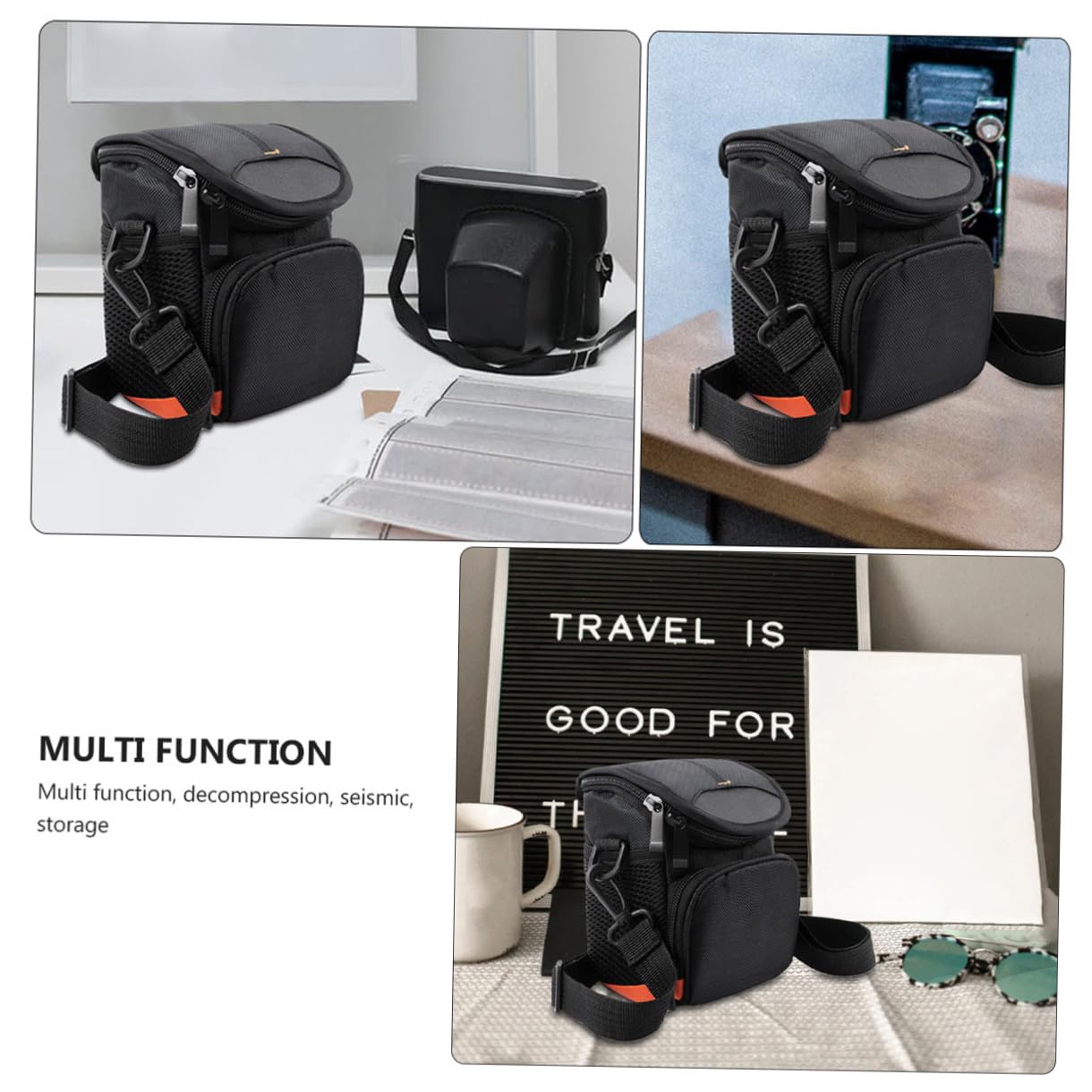 jojofuny 1 Borsa Per Fotocamera Scheda In Nylon Da Viaggio