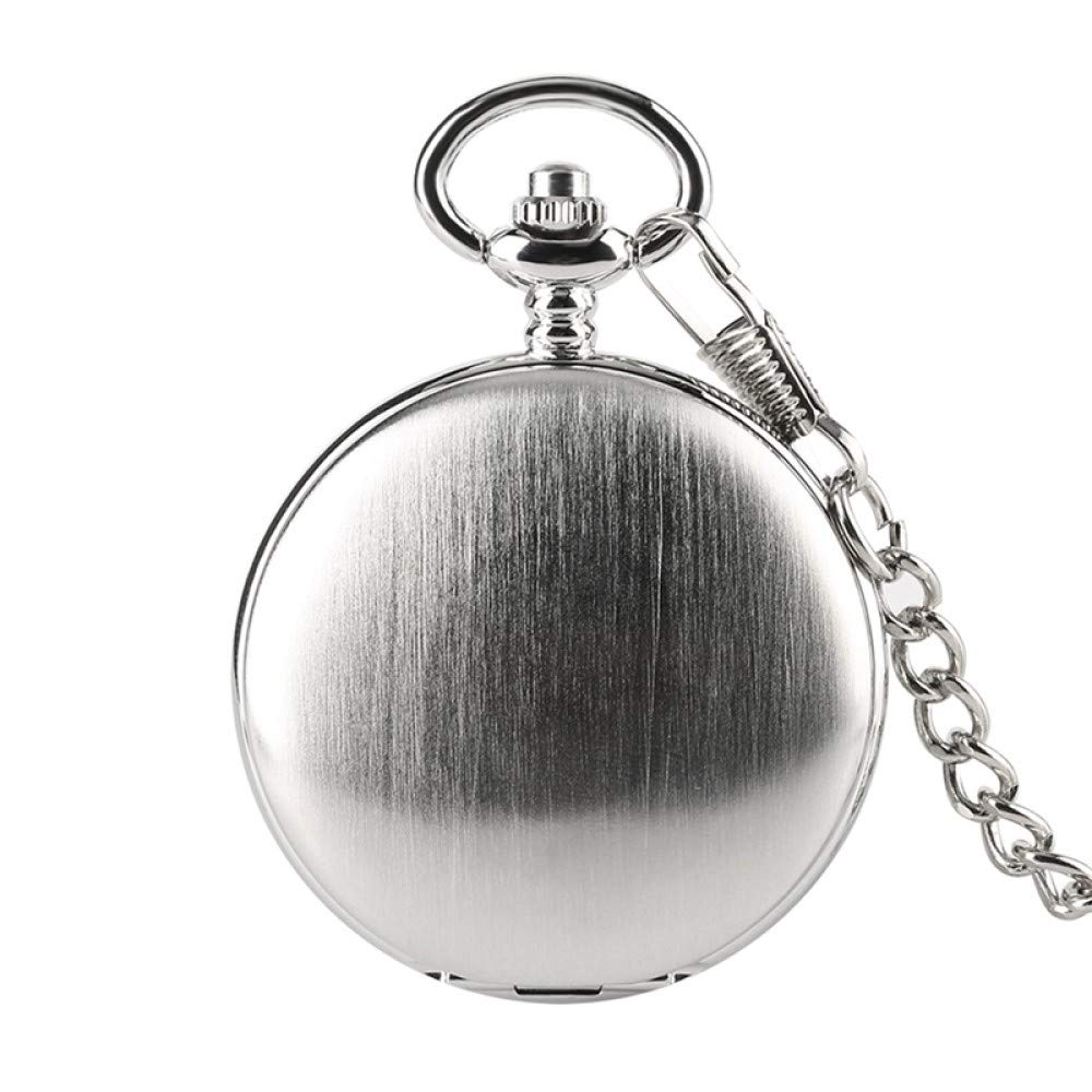Reloj De Bolsillo Vintage, Suave Mecánico Bolsillo Reloj Movimiento Hombres Mujeres Elegante Retro Clásico Bolsillo De Viento De Mano Reloj con Cadena
