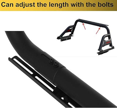 Miniatura 4 de Barra antivuelco para camioneta de tamaño completo, barra de rodillo ajustable deportiva compatible con Tundra, Ford Serie F, Ram 150025003500,
