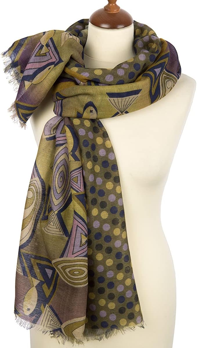 Pavlovo Posad Russian Scarf Warm Extrafine Tippet 100% Wool 230x80 cm Pashmina Shawl 10535-10