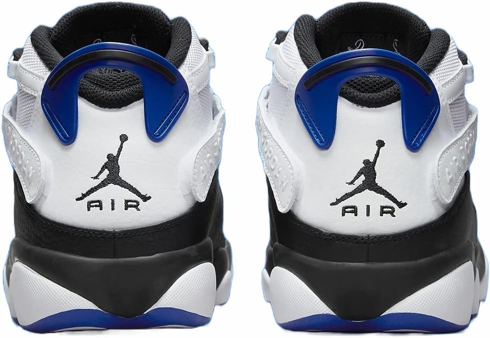 Nike Jordan Men's 6 Rings Basketball Shoes 322992-012 White Game Royal Black 10.5