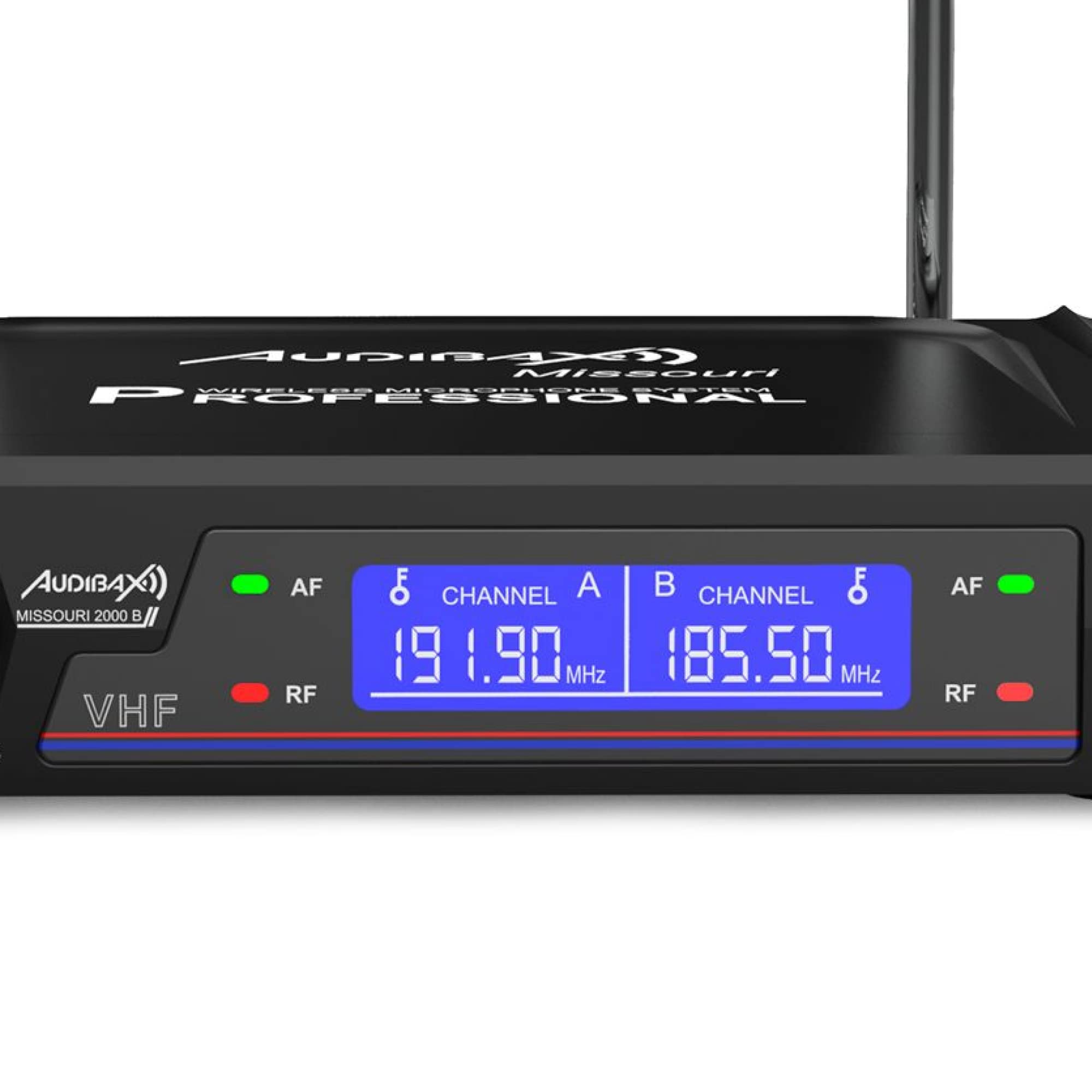 Audibax Missouri 2000 Micrófono Doble Inalámbrico Mano VHF Rango B