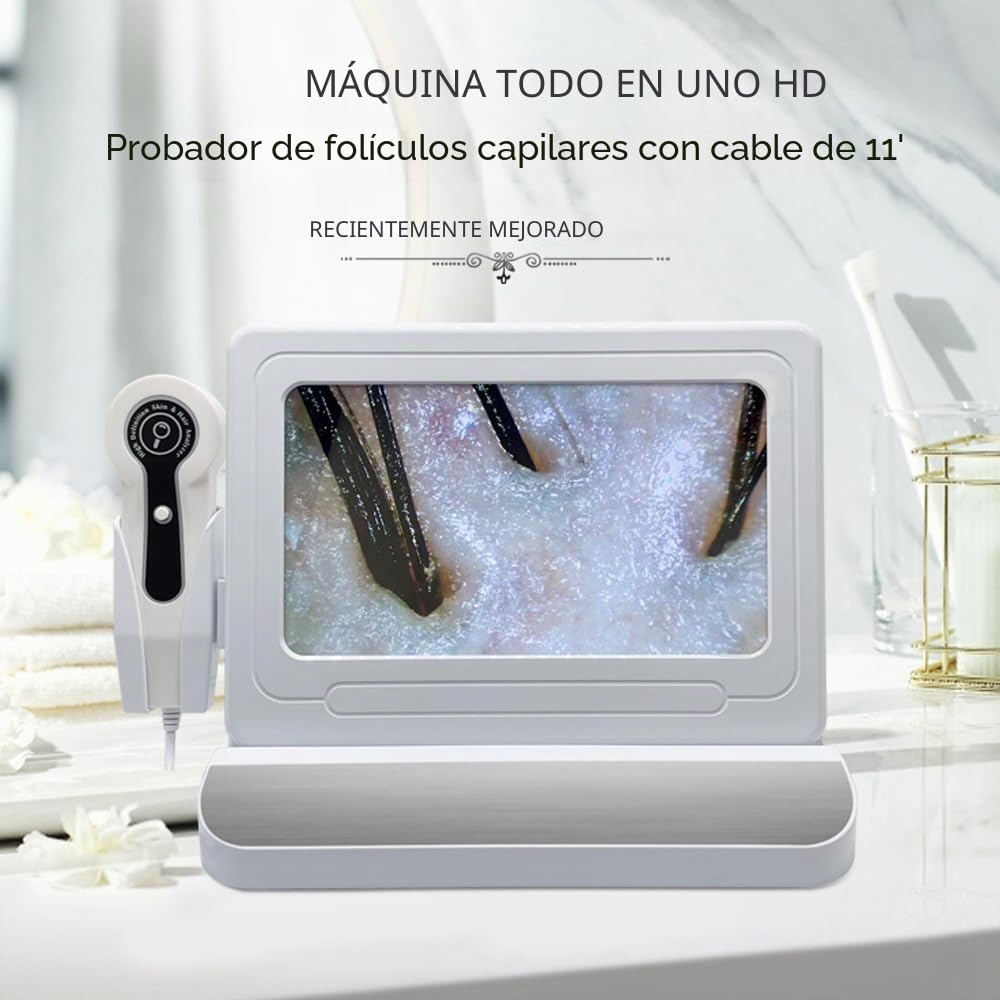 Microscopio dermatoscópico USB ultrasónico de alta resolución para diagnóstico médico y cutáneo, portátil y fácil de usar, ideal para profesionales de la salud