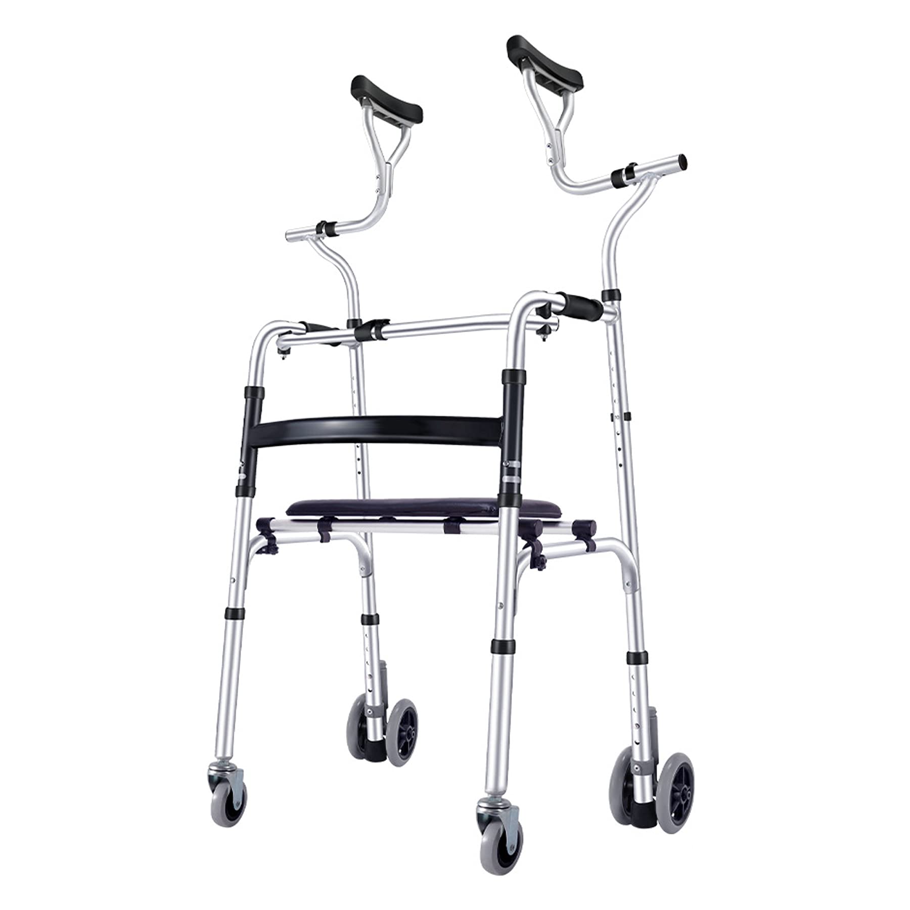 Buy Stand Up Rollator Walkers Heavy Duty Stand Up Folding Rollator