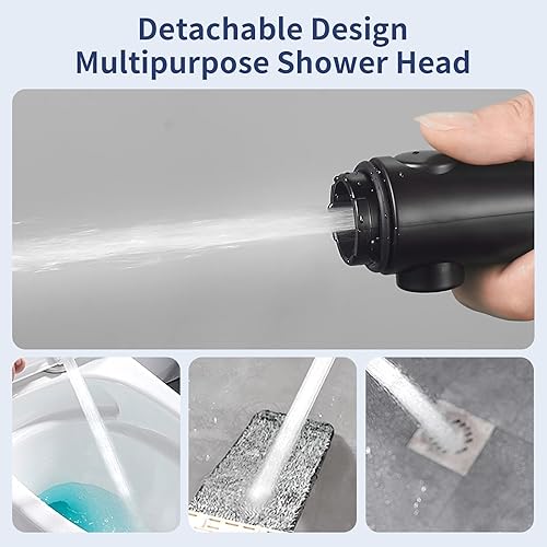 Miniatura 6 de HANLIAN Cabezal de ducha de alta presión con botón de pausa, cabezal de ducha de 3 modos de pulverización para autocaravana, ahorro de agua en la