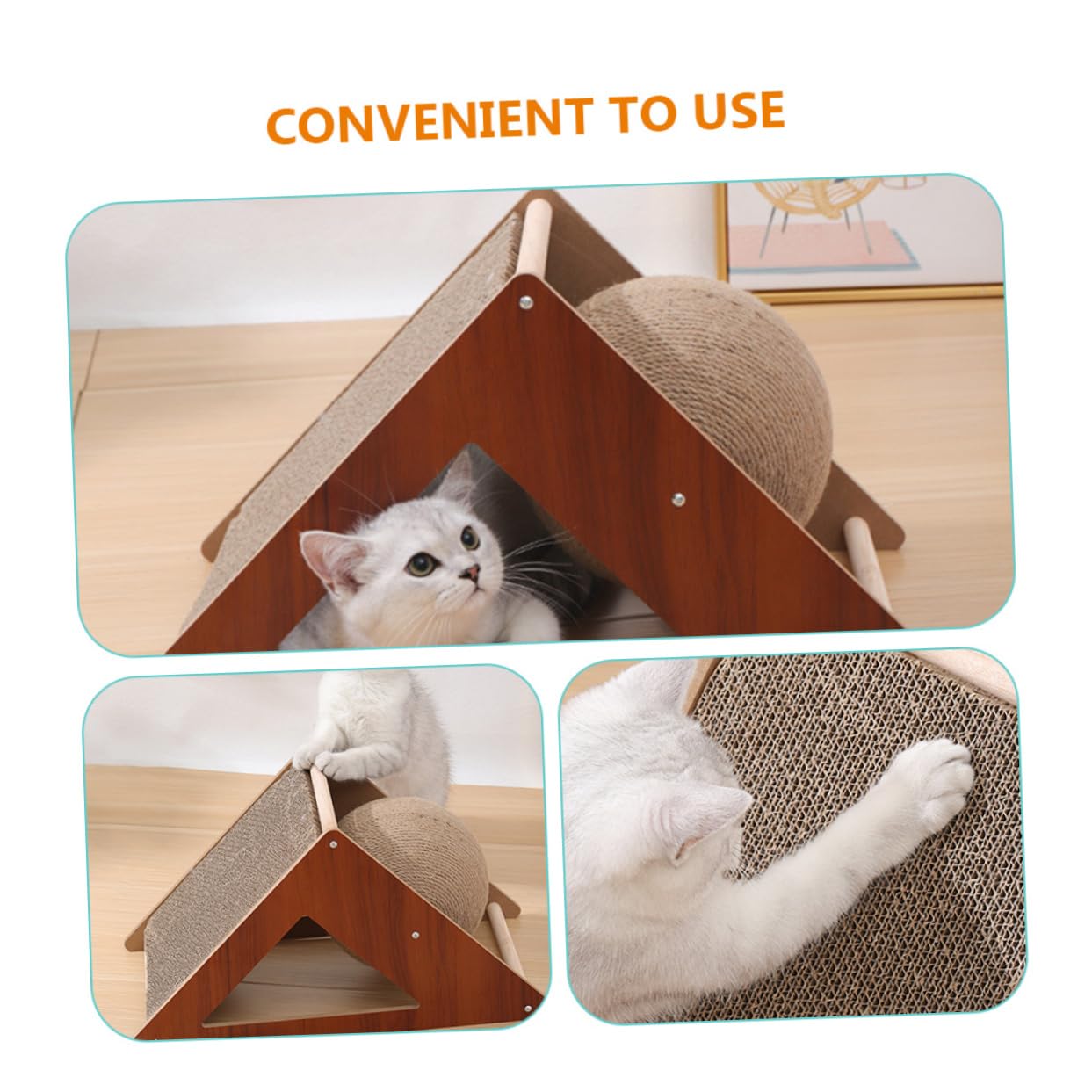 COLLBATH Bola Rascadora para Gatos Ideal para Gatitos Rascador De Suelo Duradero