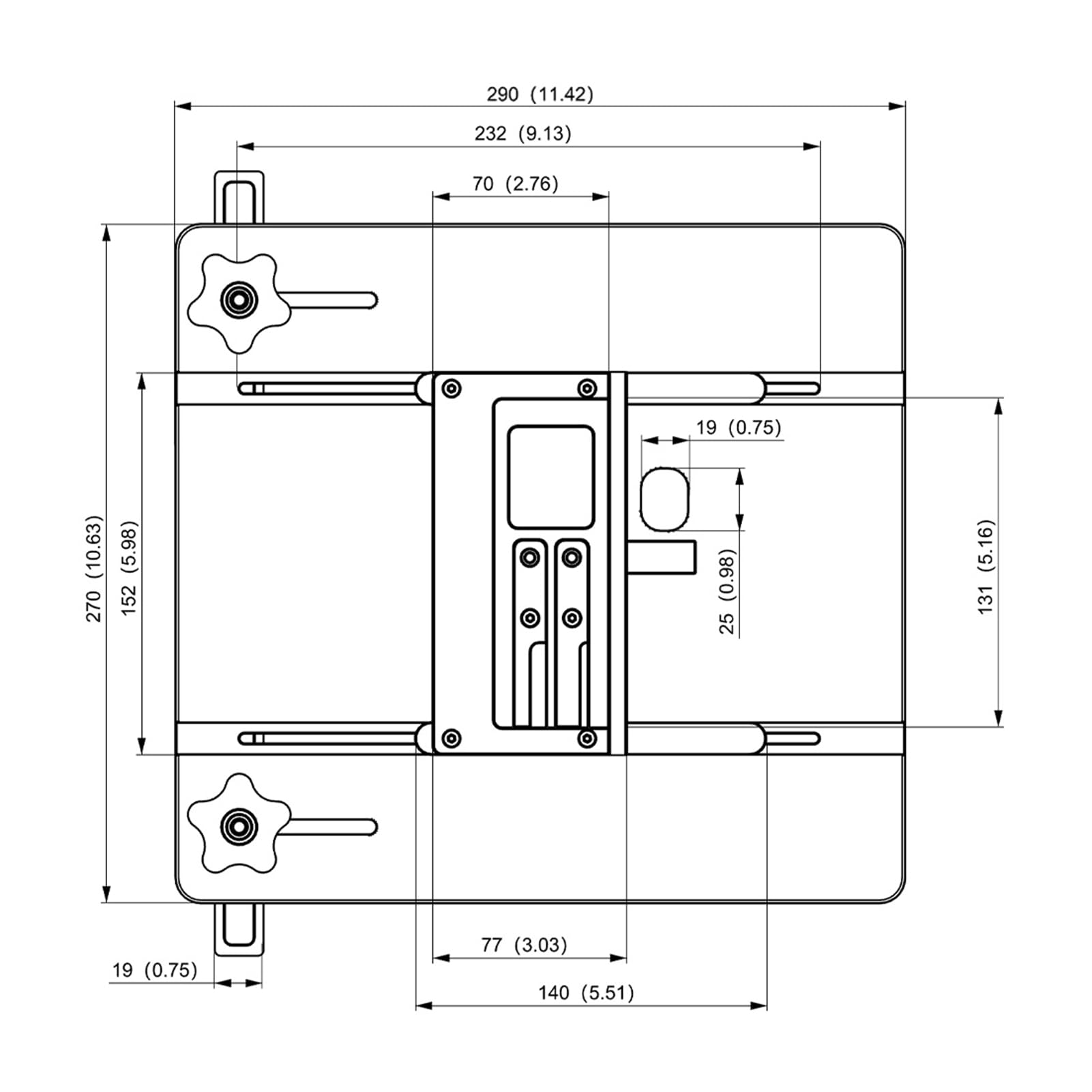 banapoy Plantilla para Juntas de Caja de Mesa de Enrutador, Plantilla para Juntas de Dedo con Llaves de Latón de 1/4 3/8 1/2", de Caja de Indexación Ajustables con Ranura de Inglete de 3/4", para