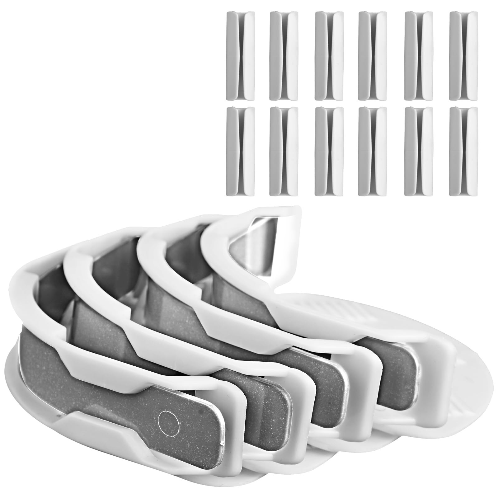 16pcs Bed Sheet Fixing Set, Keeping The Sheets from Wrinkles, Heavy-Duty Bed Sheet Holder Corner Bed Sheet Fixing, Suitable for All Mattress Sizes, Easy to Install (Gray)