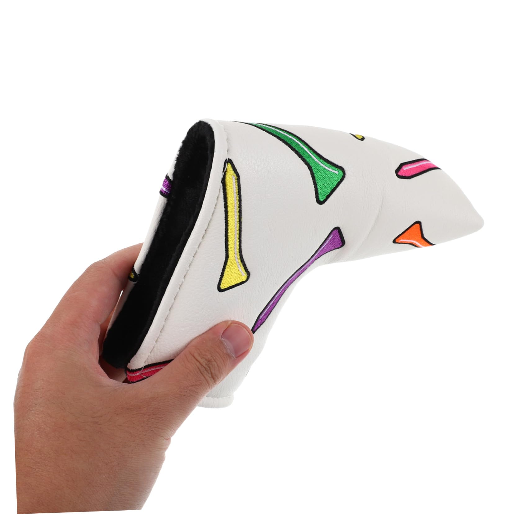 TOYANDONA Funda para Palos de Golf con Forro de Felpa Protección para y Drivers con Bordado de tee para Golfistas con Estilo