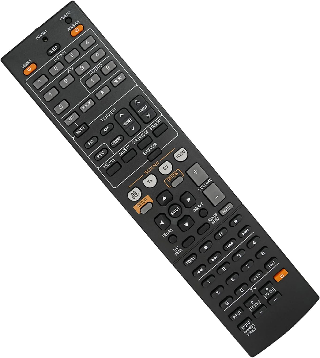Kassionel Replacement Remote Control for Yamaha RX-V367 RX-V371 RX-A720 RX-V673 RX-A820 HTR-9063 AV A/V Receiver