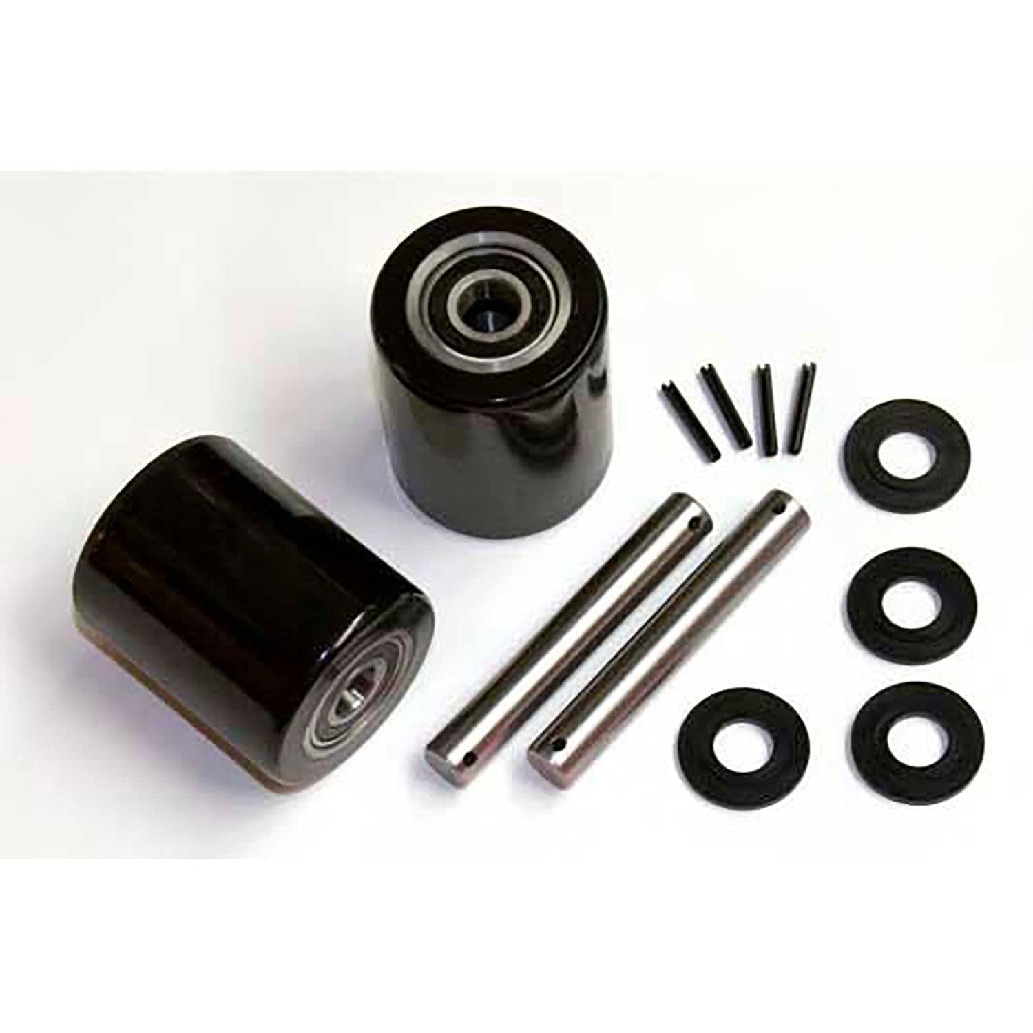 GPS Load Wheel Kit for Manual Pallet Jack by GPS - Generic Parts Service – 6"L x 6"W x 4"H, Polyurethane, Black, Model GWK-PTH-LW