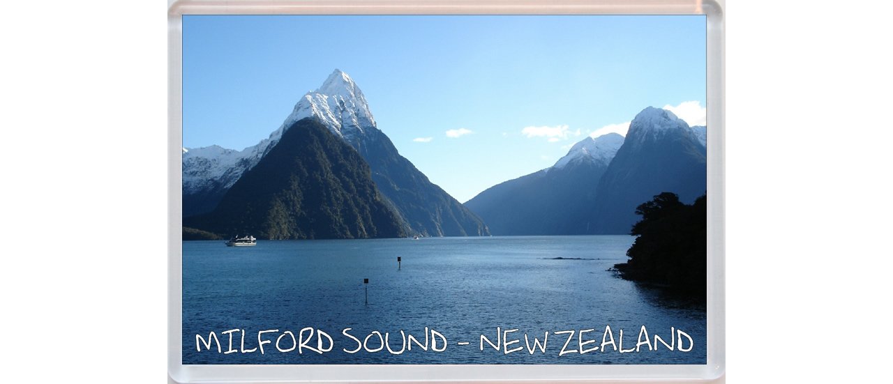 Milford Sound - New Zealand - Jumbo Fridge Magnet