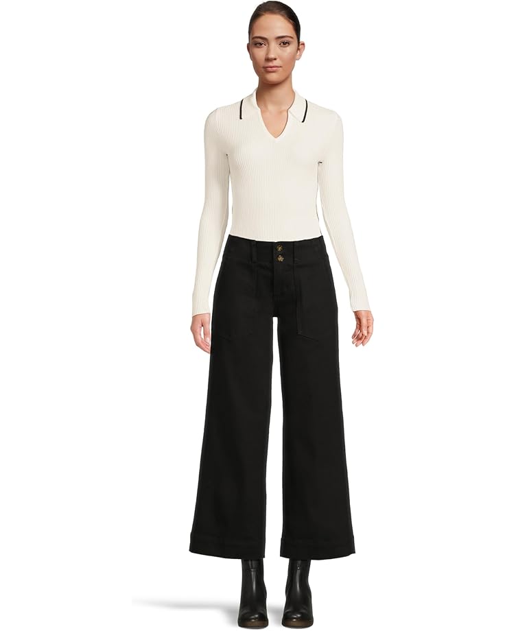 Liverpool Los Angeles Petite Mid-Rise Utility Patch Pocket Wide Leg Pants 29" - #5 of 5