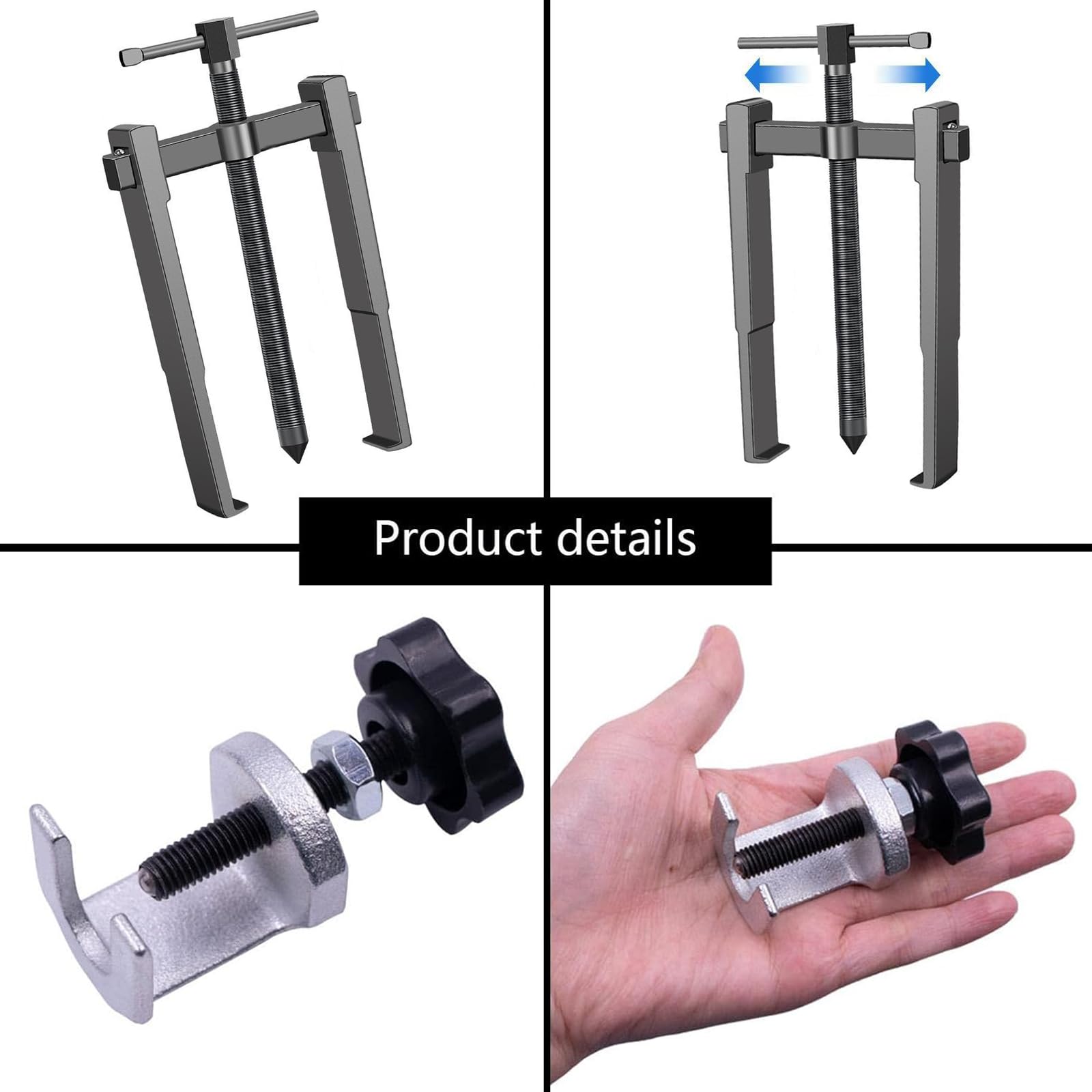 Estrattore Per Bracci Tergicristallo Auto - 2 Pezzi Universali, Acciaio Al Carbonio, Regolabile, Per Auto, Furgoni, Camion - Foto 11