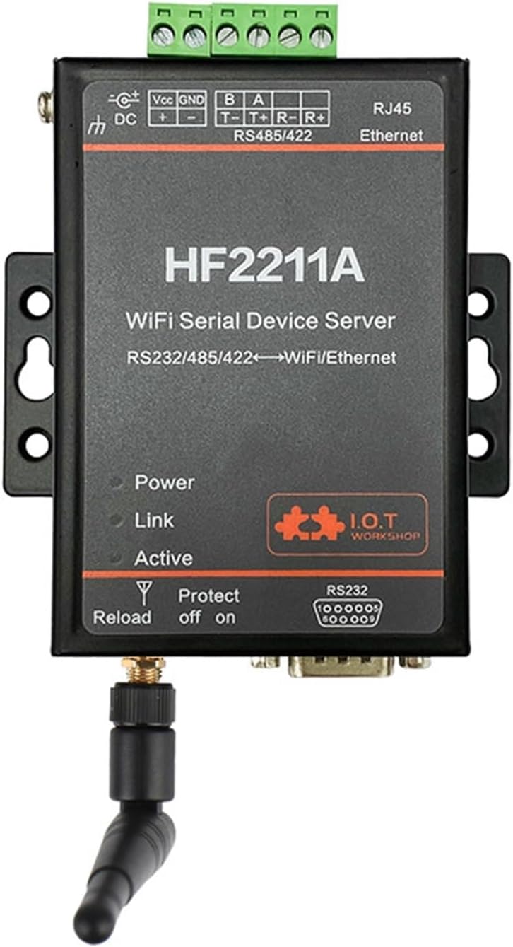 Serial Device Server RS232/RS485/RS422 Serial Port to Ethernet Converter Module HF2211 HF2211A Available(with Adaptor)