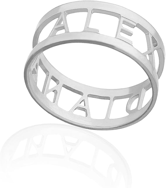 Amazon 名前入りリング イニシャルの刻印でカスタマイズする指輪 レディース カスタマイズ可 リング 通販