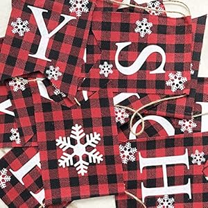 Uniwish Happy Holidays Banner Christmas New Years Eve Decorations for Fireplace Rustic Buffalo Plaid Merry Christmas Home Outdoor Hanging Decor Uniwish Happy Holidays Banner Christmas New Years Eve Decorations for Fireplace Rustic Buffalo Plaid Merry Christmas Home Outdoor Hanging Decor
