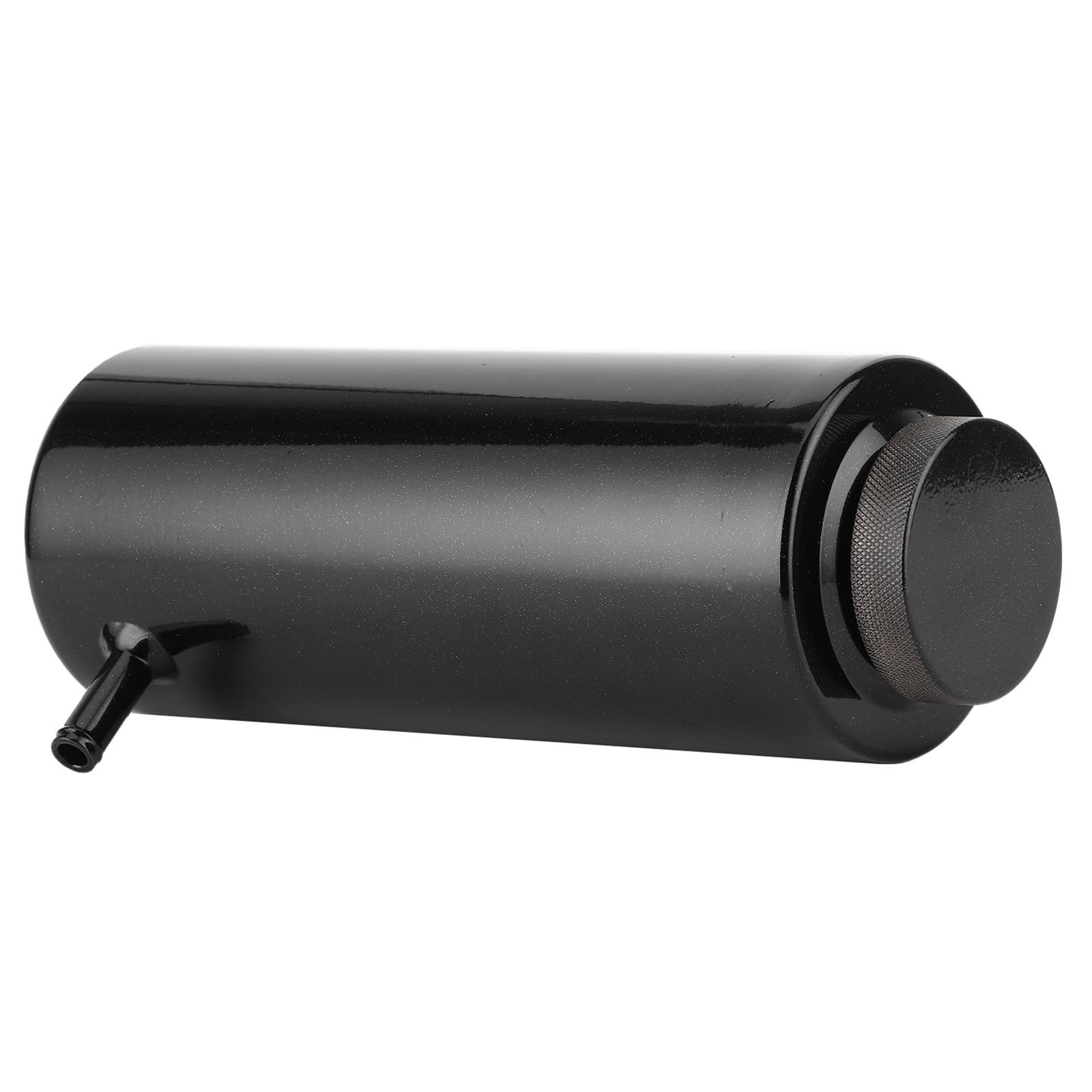 Pojemnik na płyn chłodzący 1 szt. Uniwersalny aluminiowy zbiornik na olej samochodowy 0,8 l, wyrównawczy płynu chłodzącego, przelewowy(Sliver)