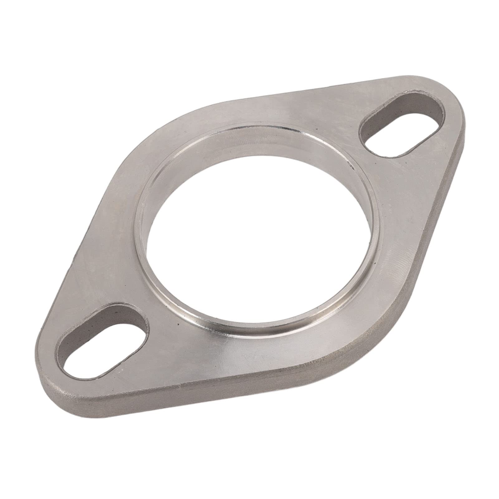 Kit di Collegamento Flangia di Scarico 2 Pollici, Inclusi 1 Flangia e 1 Guarnizione, 2 Fori per Viti, per Intestazioni Catback Tubo di Scarico Turbo, Acciaio Inossidabile
