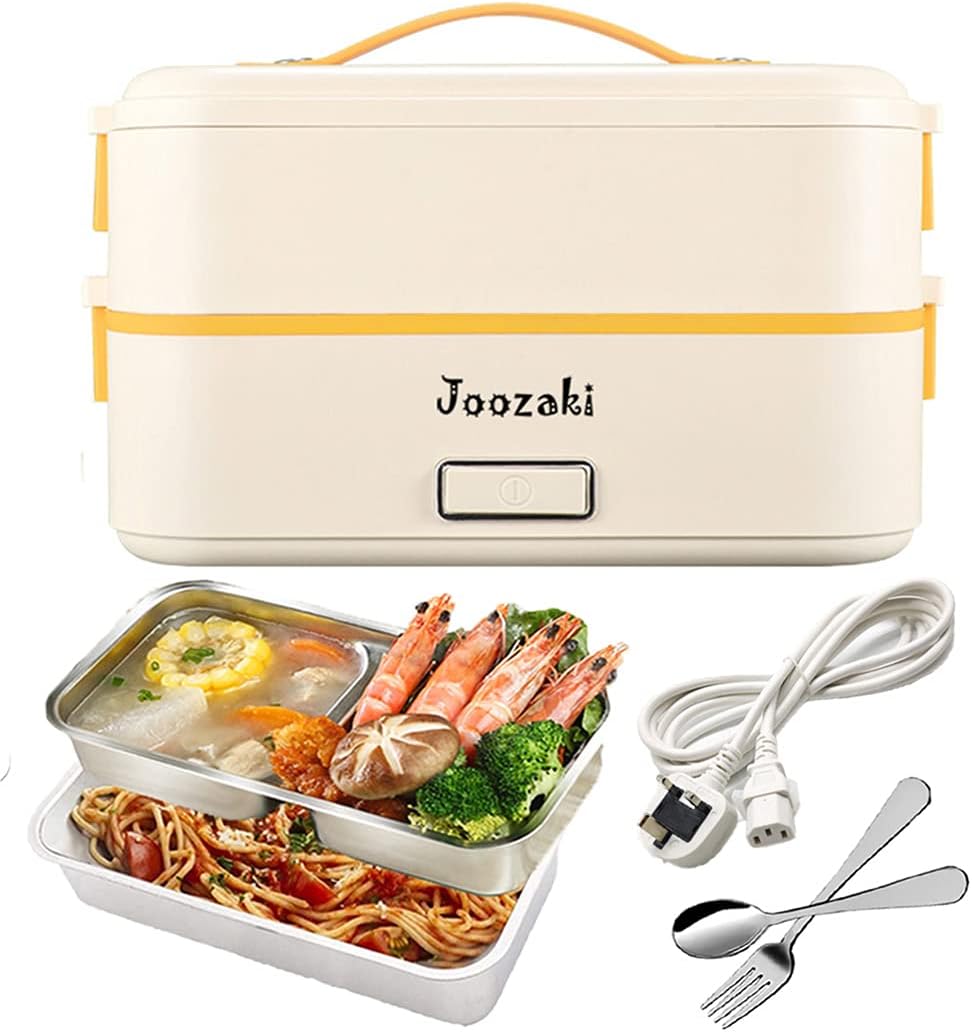 JOOZAKI Portable Bento Rice Cooker 220v with 2Layer Container