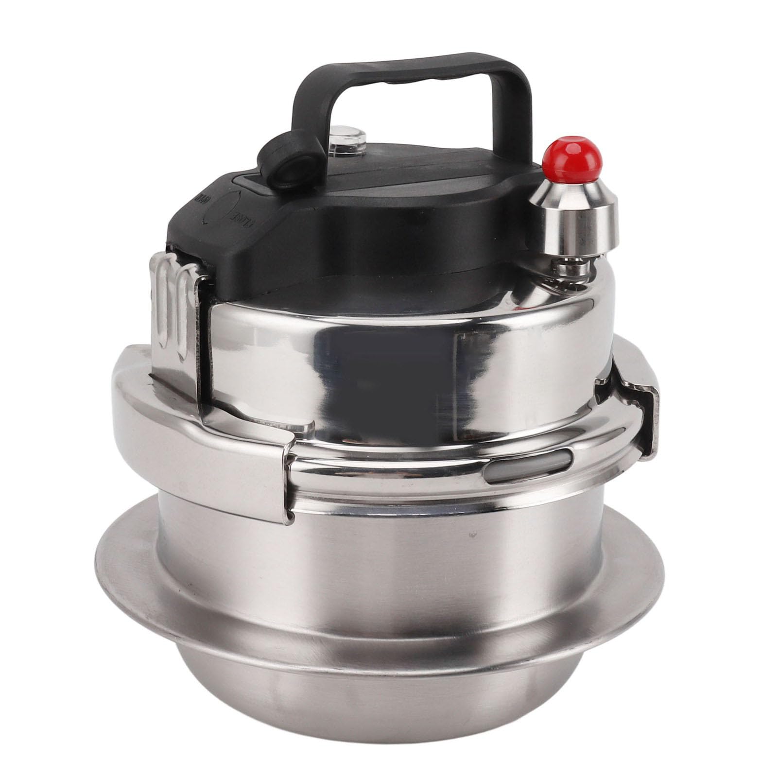 Photo 1 of 304 Stainless Steel Pressure Cooker, & Reliable, Multifunctional Design, High Pressure Stew, Quick Cooking, Gas & Induction Compatible (1.2L)
