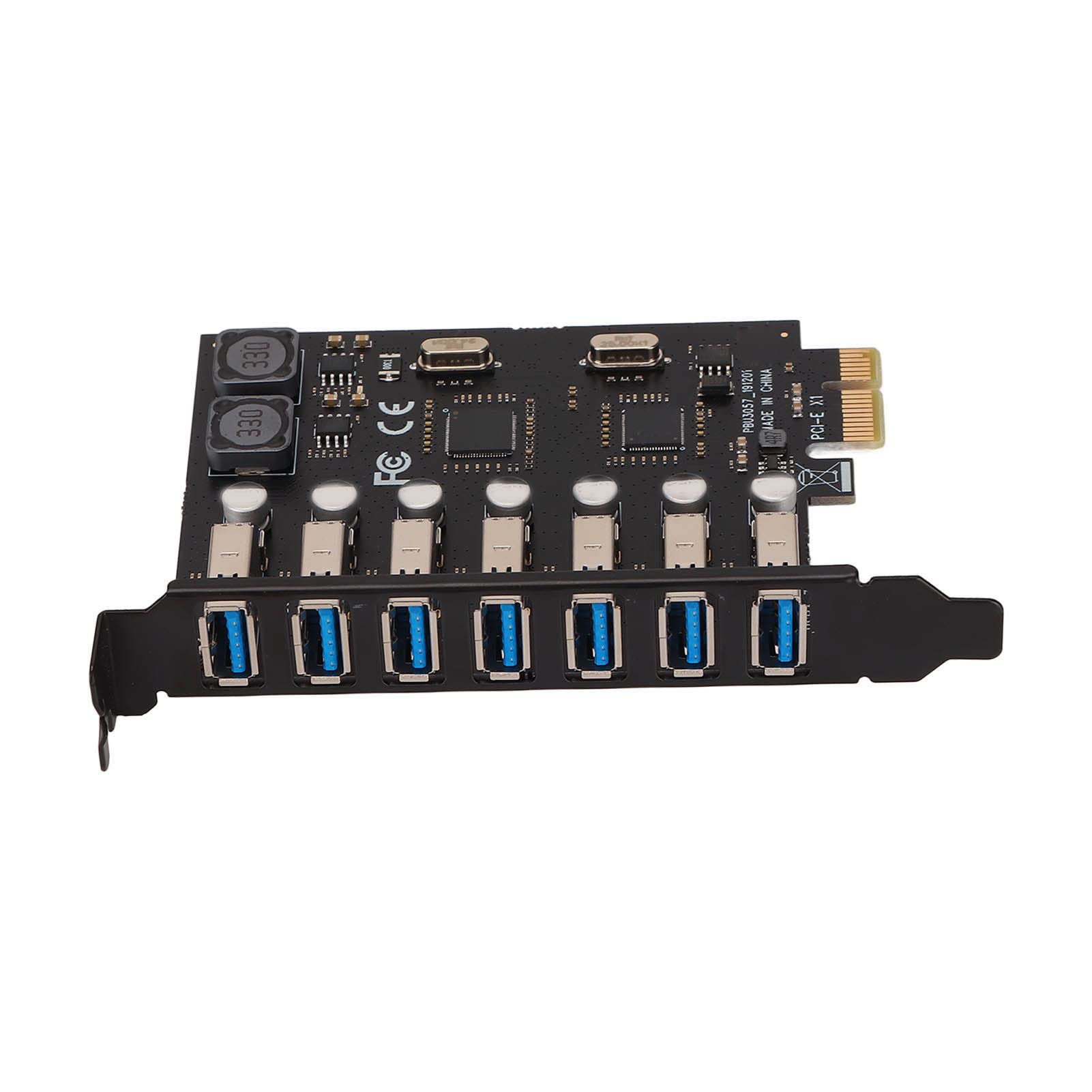 Carte Extension USB 3.0 Carte PCI-E Vers USB 3.0 PUSOKEI - 4 Ports Pour PC Bureau  Carte 4 Ports Usb, image size:1601x1601