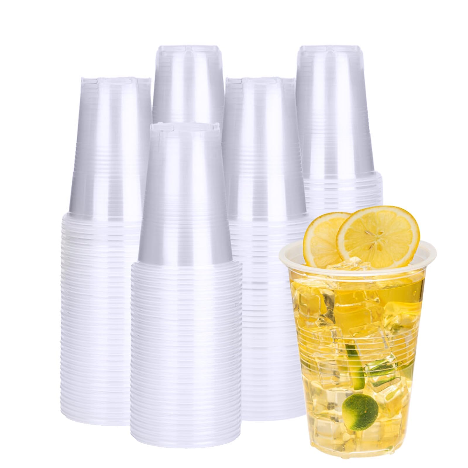 RACETOP 240-Pack 16 oz Clear Plastic Cups