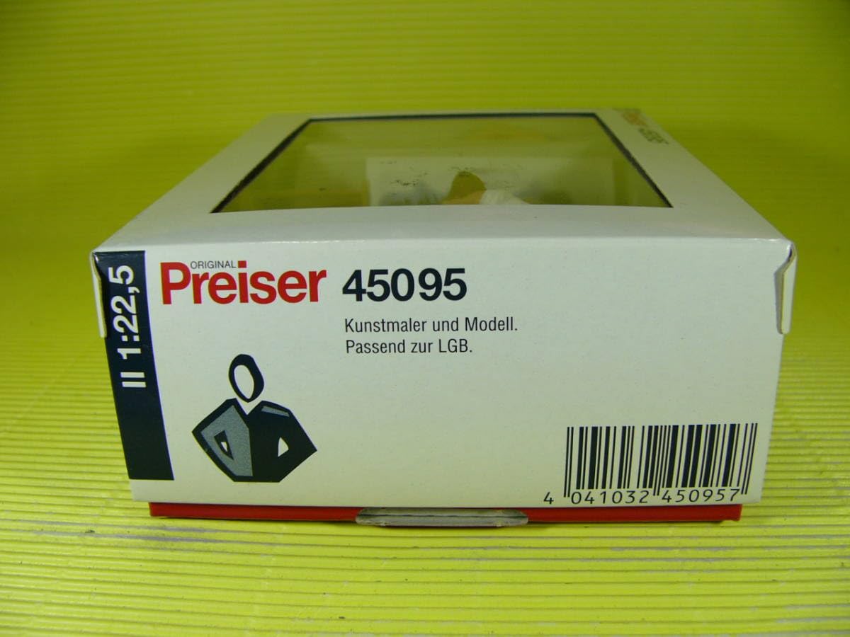 Amazon | Preiser 1/22.5 フィギュア 画家とモデル ミニチュア (45095