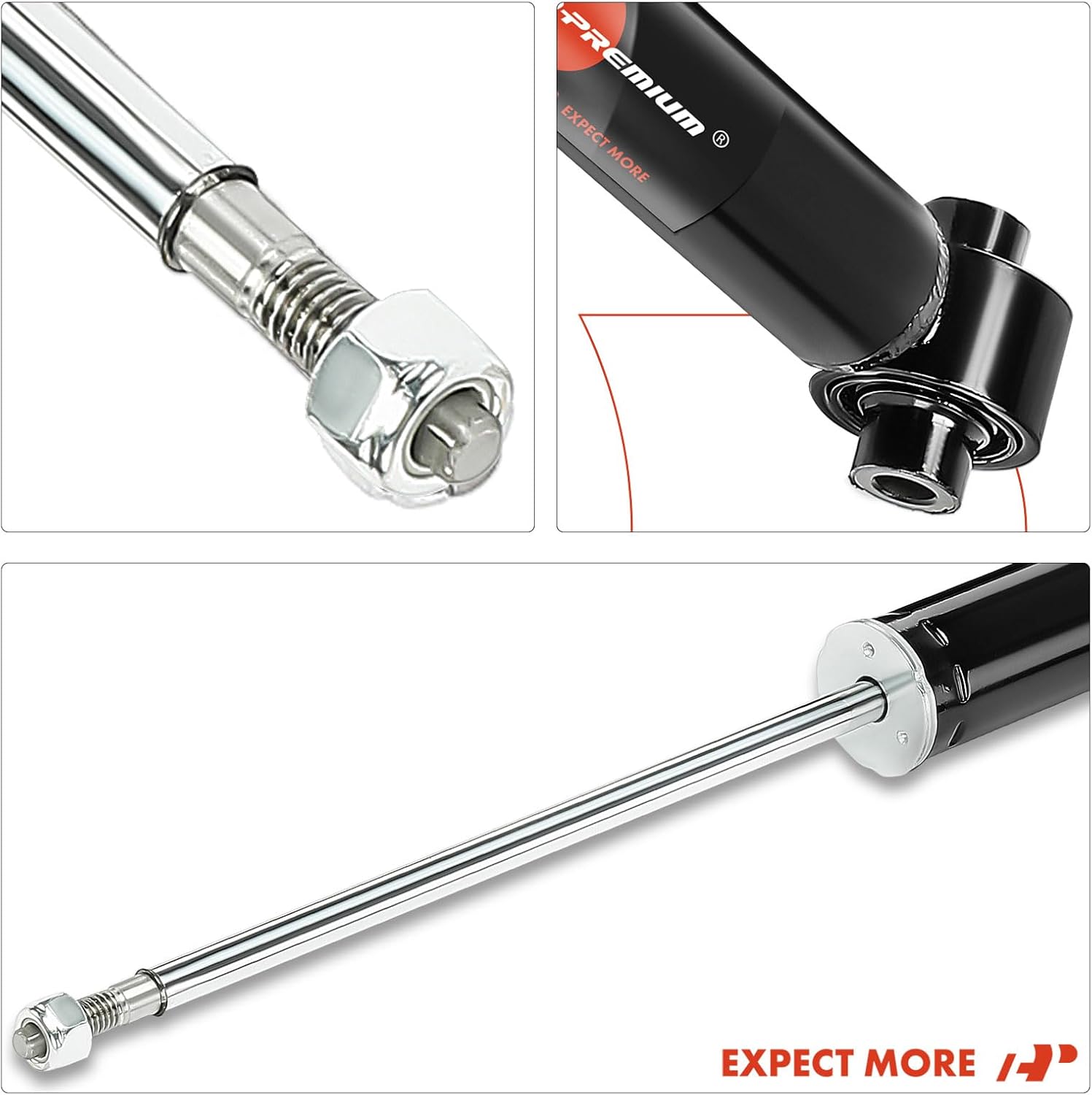 A-Premium Rear Shock Absorber Compatible with Audi A4 2017-2020, A4 Quattro 2017-2025, A5 Quattro 2018/2020-2021, A5 Sportback 2018-2024, 2-PC Set