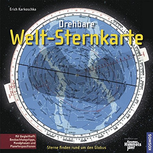 Drehbare Welt-Sternkarte: Für den nördlichen und südlichen Sternenhimmel Drehbare Welt-Sternkarte: Für den nördlichen und südlichen Sternenhimmel