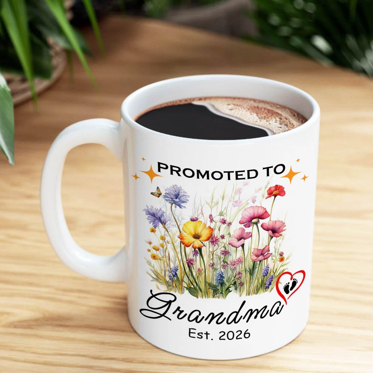 Promoted to Grandma Mug Est 2026, Baby Announcement Gift For Granny Nana Gigi, First Time Grandmother Gifts Coffee Mug 11oz (grandma2026) - Image 4