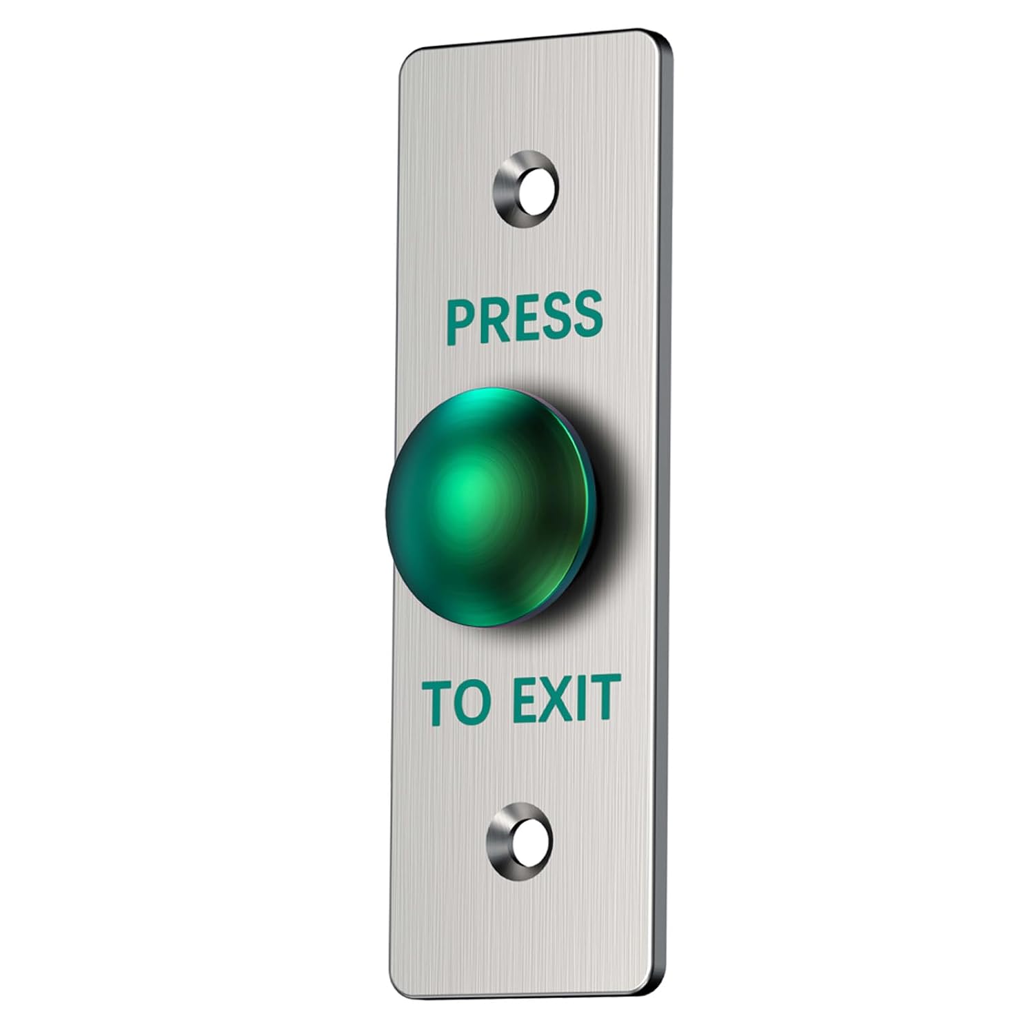 Push to Exit Button for Door Access Control Big Press Button Waterproof Stainless Steel Shell with Back Mounted Box NO/COM Output