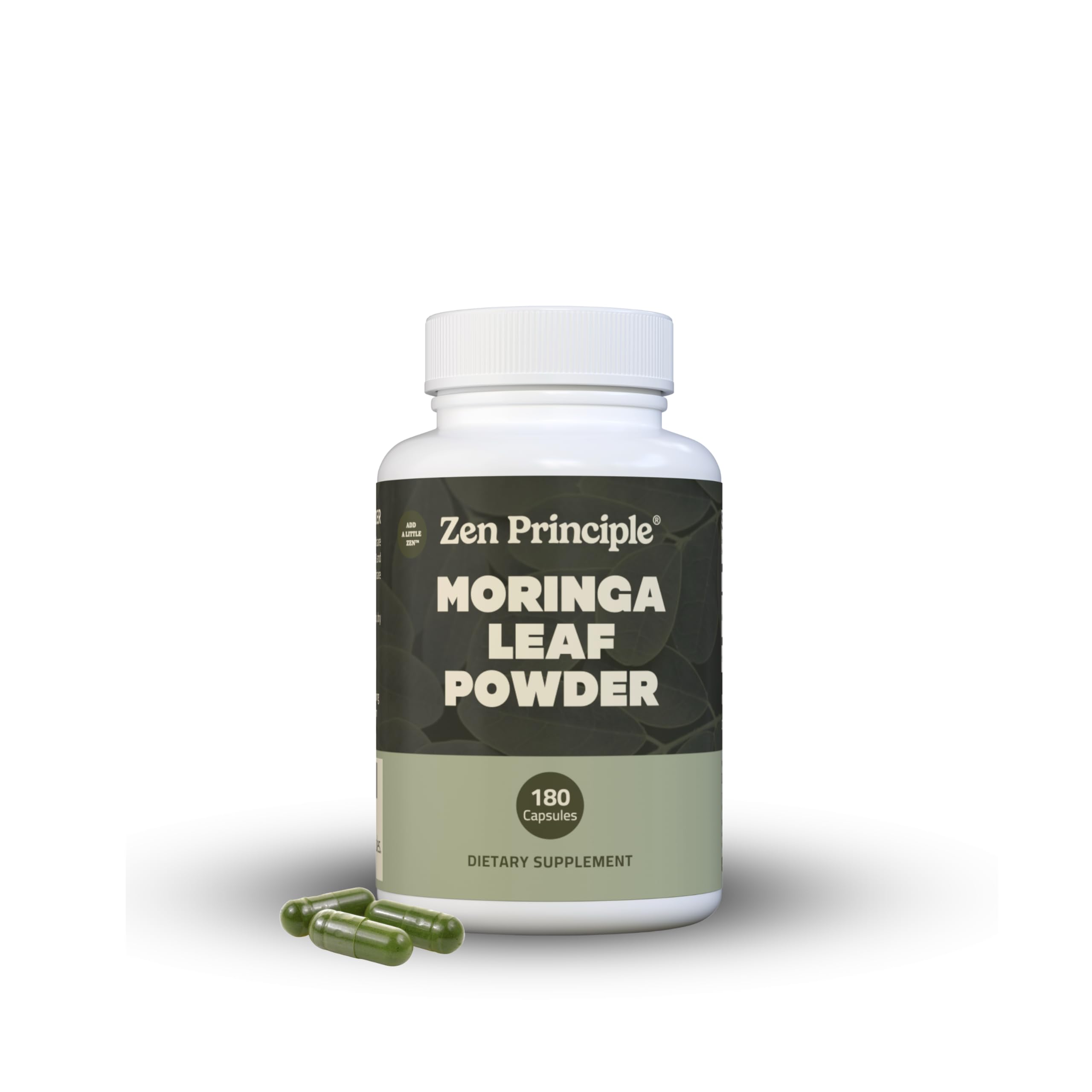 180 Capsules Organic Moringa Oleifera. Ultra-Premium. Provides an All Natural Energy Boost and Multi-Vitamin. A Raw Superfood, Vegan, No GMO and Gluten Free.