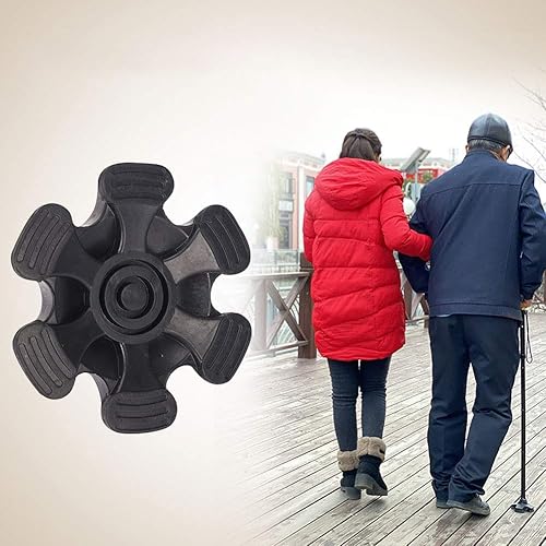 Miniatura 6 de HNYG Puntas de caña de 3/4 de pulgada, 6 pies de bastón de apoyo, punta de bastón de goma antideslizante, puntas de caña de 3/4 pulgadas,