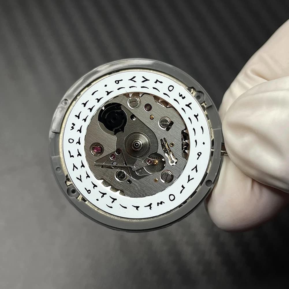Koanhinn 1 sztuka mechanizm zegarka automatyczny mechanizm mechaniczny tarcza przy 3,0 mod mechanizm wymiany NH35 NH35A 24 klejnoty wysoka dokładność biały
