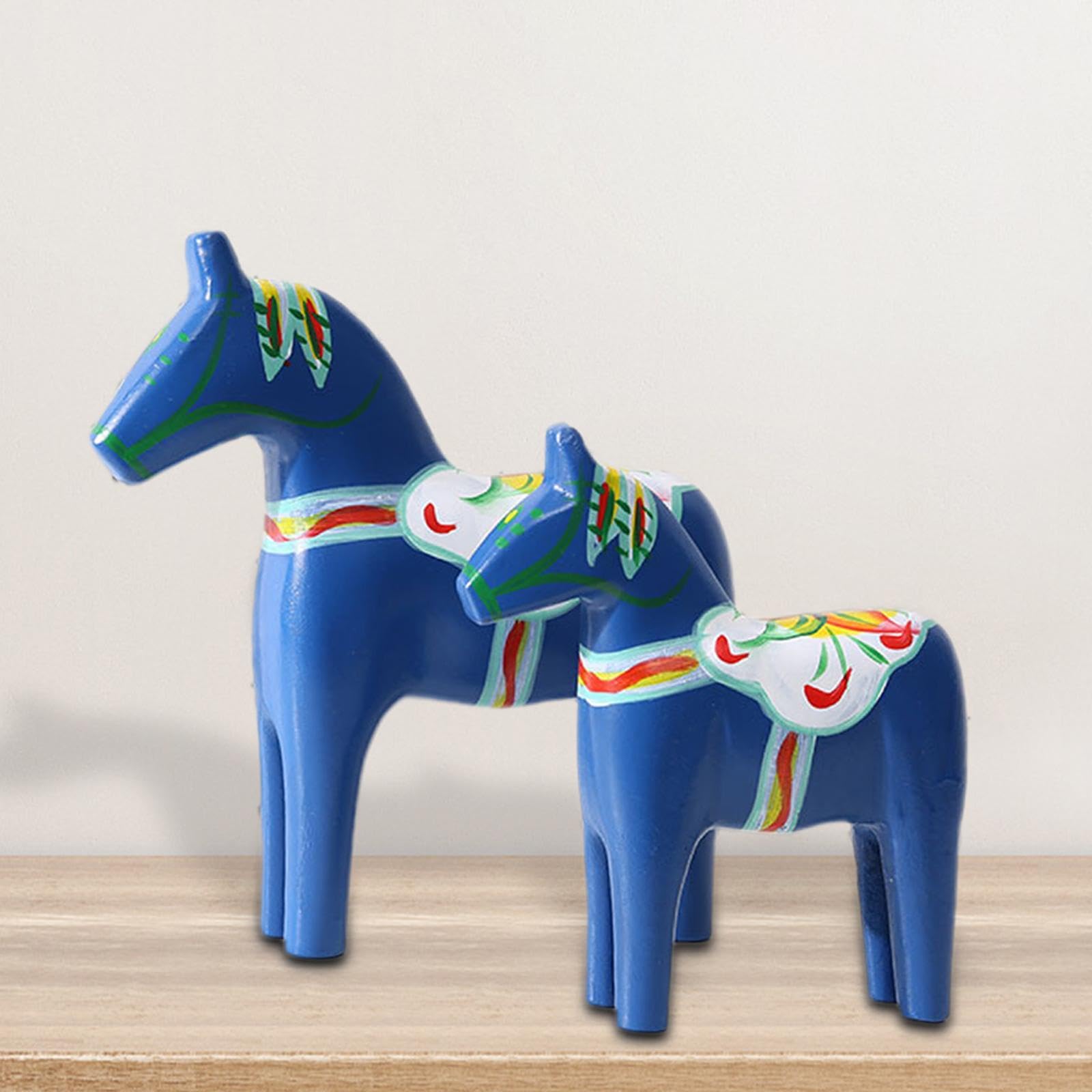 Amazon.co.jp: XLWLLNJ 2x ダーラナの木馬 スウェーデンのダーラナ