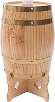 Vista 6 de Barril de madera de pino de LOYALHEARTDY de 5 l de madera de pino de primera calidad, con soporte vertical para almacenamiento de whisky, vino