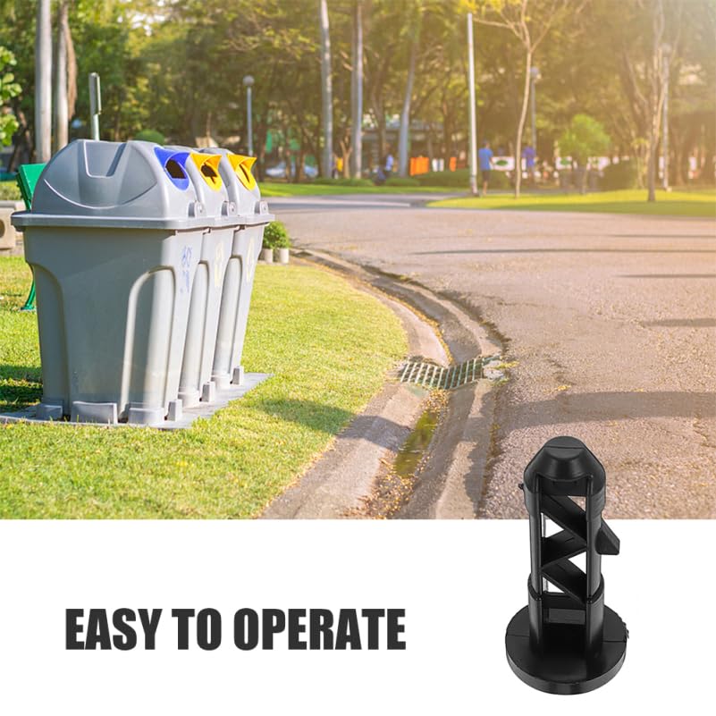 4pcs Trash can Lid Latch Replacement Garbage can Lid Lock Flexible Bin Parts for Outdoor Trash Cans Easy Install Locking Accessories