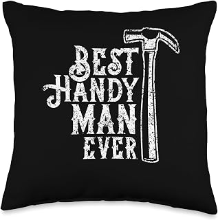 Best Handyman Ever Diy Fix Handymen Title Throw Pillow