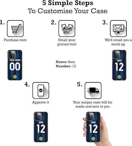 Miniatura 2 de Head Case Designs Officially Licensed Custom Customized Personalized Inter Milan Third 202324 Kit Soft Gel Case Compatible with Samsung Galaxy A32