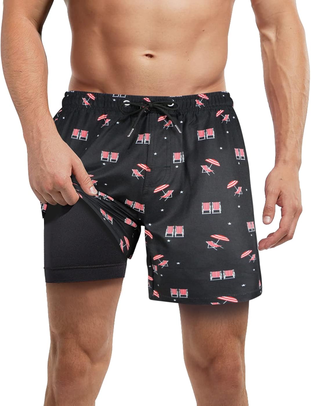 mens bathing suit with cotton liner