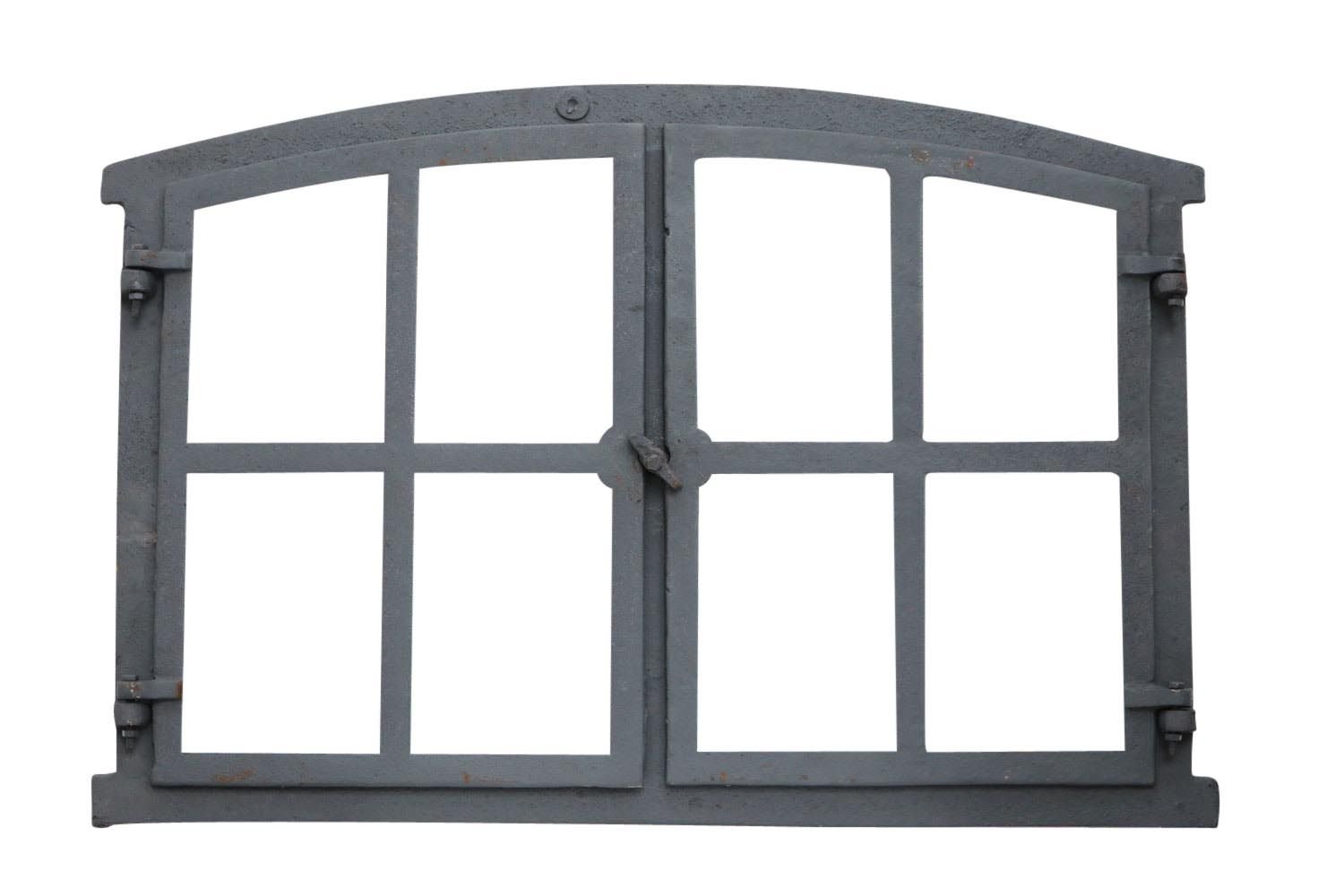 Aubaho Dekoobjekt Stallfenster Fenstern zum Öffnen Scheunenfenster grau 74cm