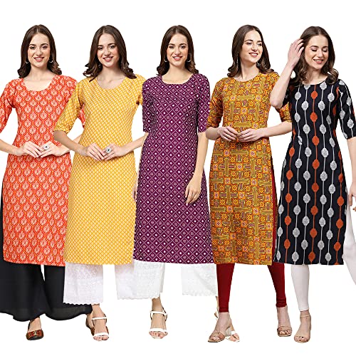 Image of Pinkmint Women's Crepe Regular Kurta