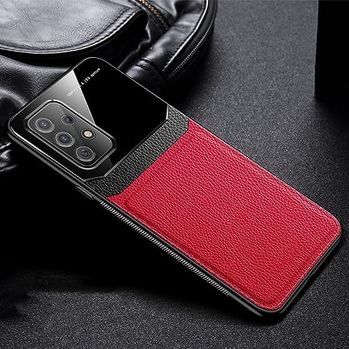 Coque rouge en cuir PU Samsung A32 ajustement précis boutons
