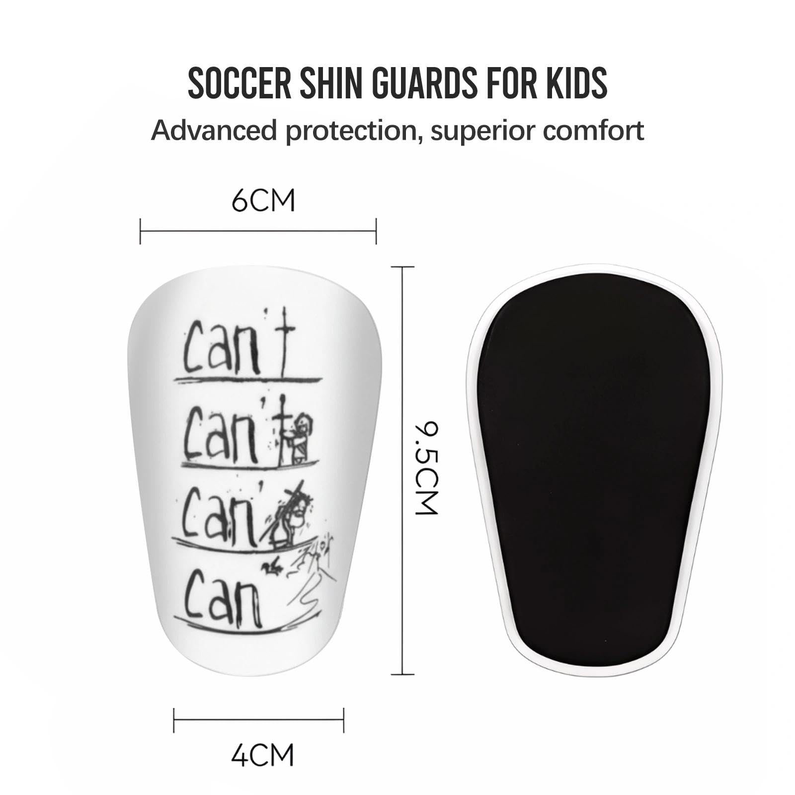 Mini Espinilleras Futbol, 2 Pares De Espinilleras Futbol Niño, 10 X 6cm, Espinilleras Futbol para Hombres, Mujeres, Niños (Negras + Blancas)
