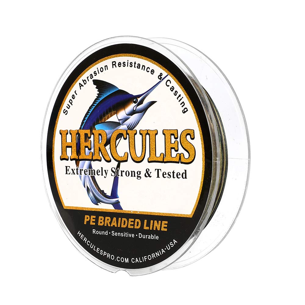 Hercules Super Cast 500M 547 Yards Braided Fishing Line 20 LB Test for Saltwater Freshwater PE Braid Fish Lines Superline 8 Strands